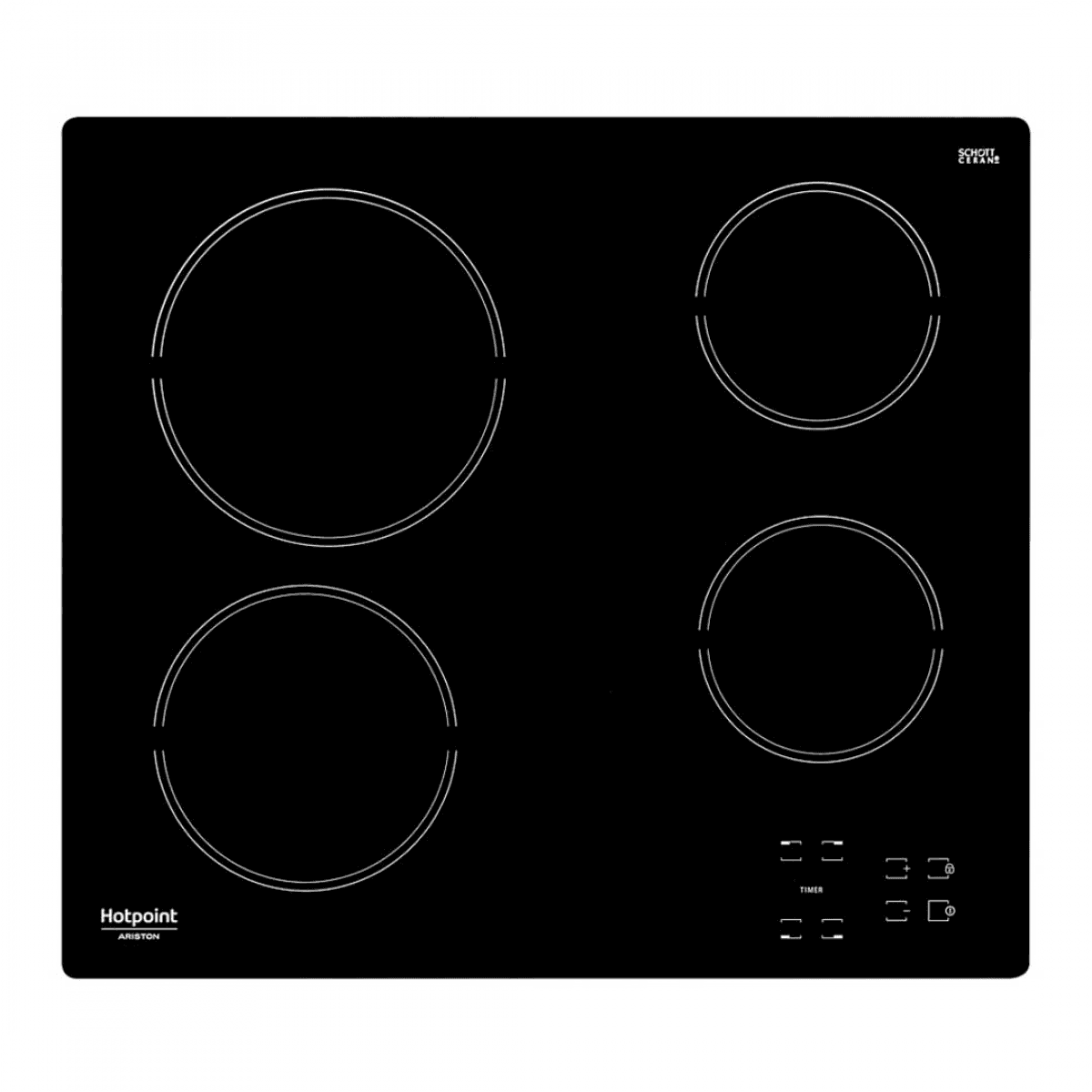 Placa Vitrocerâmica Hotpoint HR 631 C | 58cm, 4 Zonas