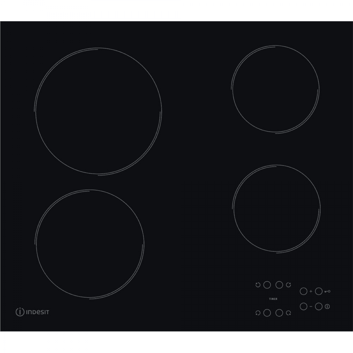 Indesit RI 161 C Preto Encastre Cerâmica 4 zona(s)
