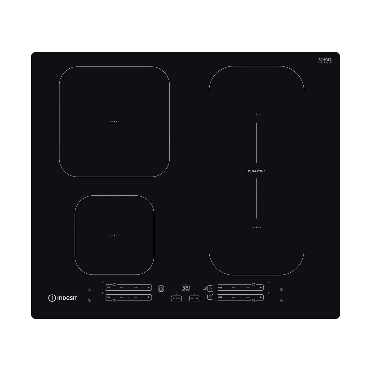 Placa Indução Indesit IB65B60NE 60cm