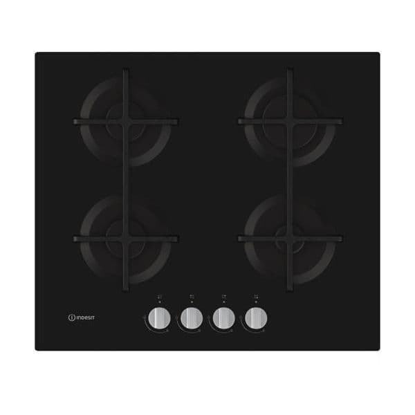 Placa Gás Indesit ING 61T BK 59cm Gás Natural