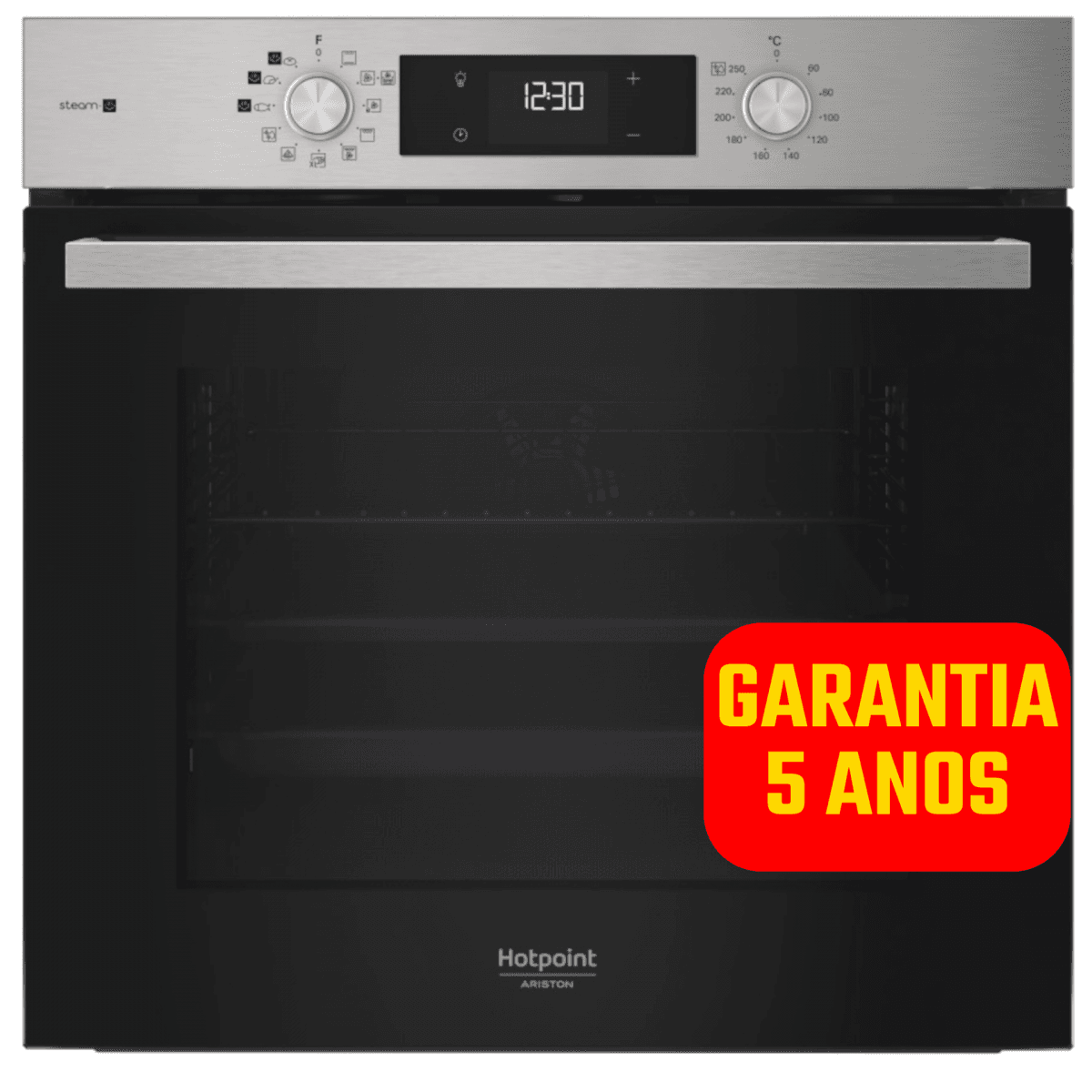 Forno Hotpoint HAO3K58HSU1X Pirolítico 71L Classe A+