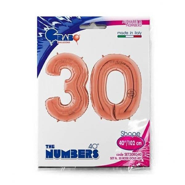 Grabo Balões Foil 40" 30 Anos Rose Gold - 460030403