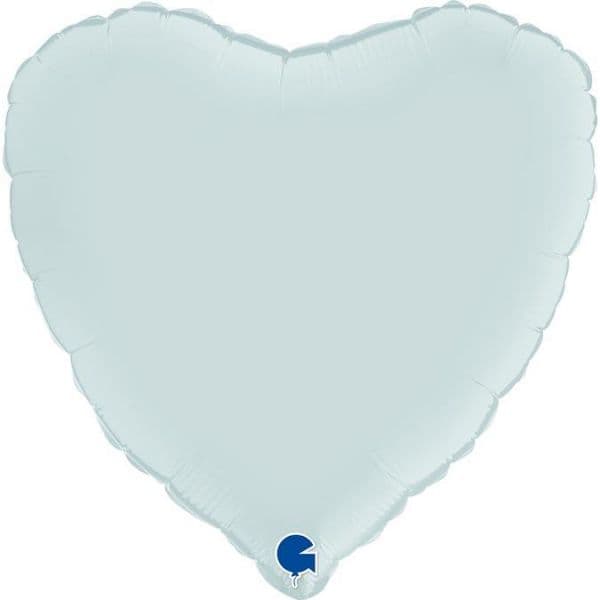 Grabo Balão Foil 18" Coração Pastel Blue Satin - 461800004