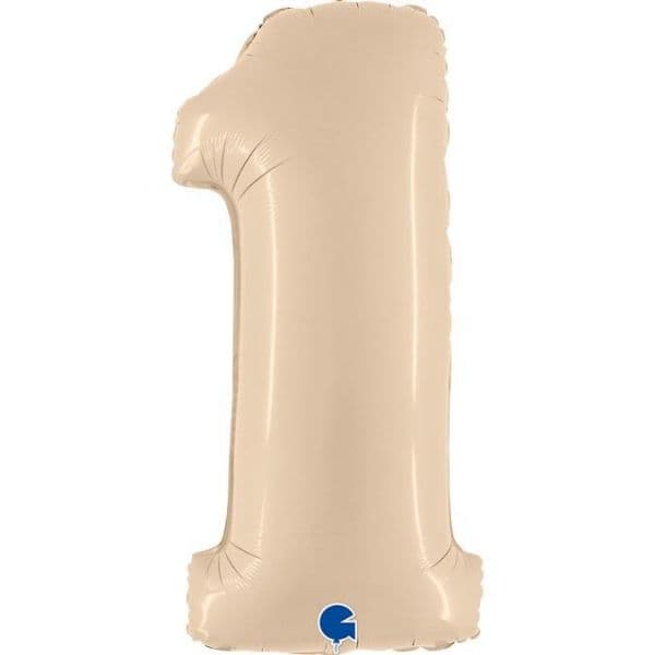 Grabo Balão Foil 40" Nº 1 Creme Satin - 464001001