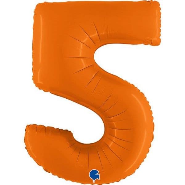 Grabo Balão Foil 40" nº 5 Laranja Matte 1 un.