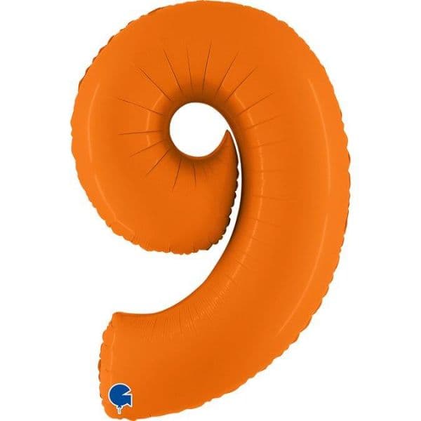 Grabo Balão Foil 40" nº 9 Laranja Matte 1 un.