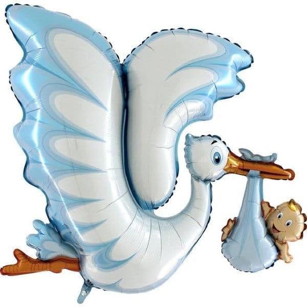 Grabo Balão Foil 53" Cegonha Azul - 460072086