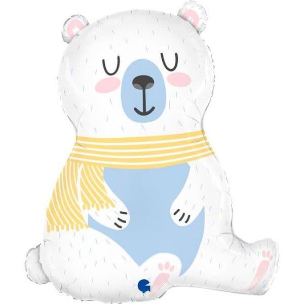 Grabo Balão Foil 29" Urso Polar Azul 1 un.