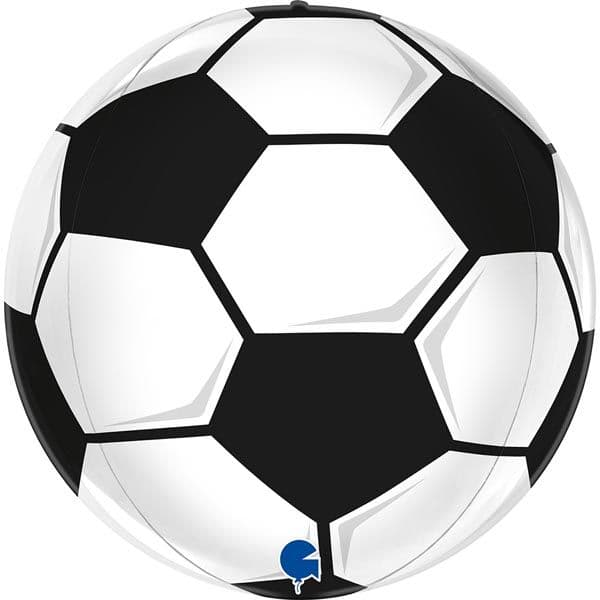Grabo Balão Foil 15" 4D Globo Bola Futebol 1 un.
