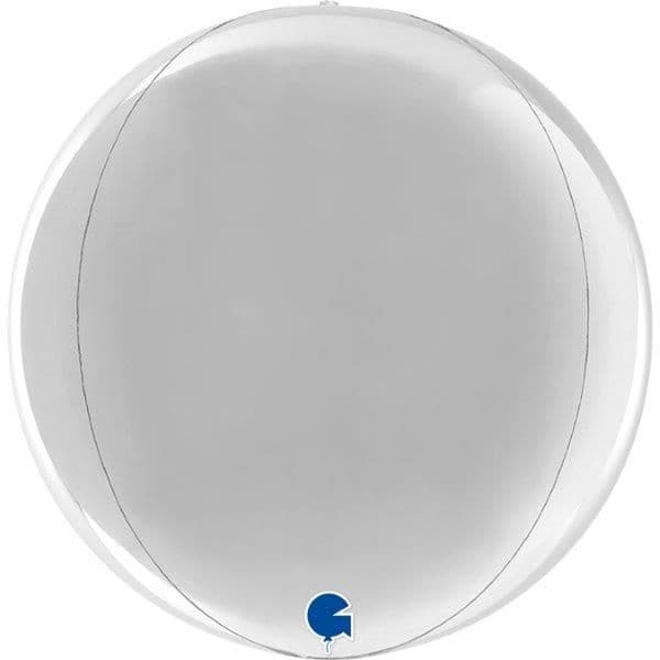 Grabo Balão 11" 4d Globo Prateado - 467411109