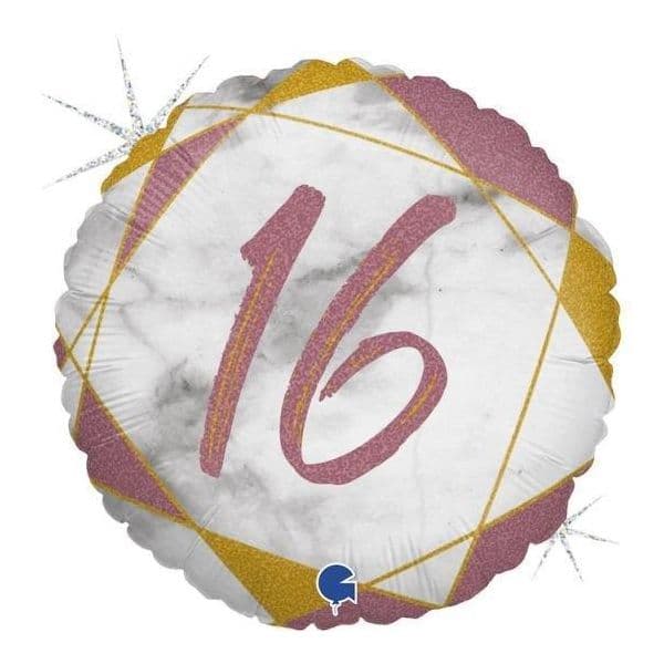 Grabo Balão Foil 18" Mármore 16 Rosa - 460078068