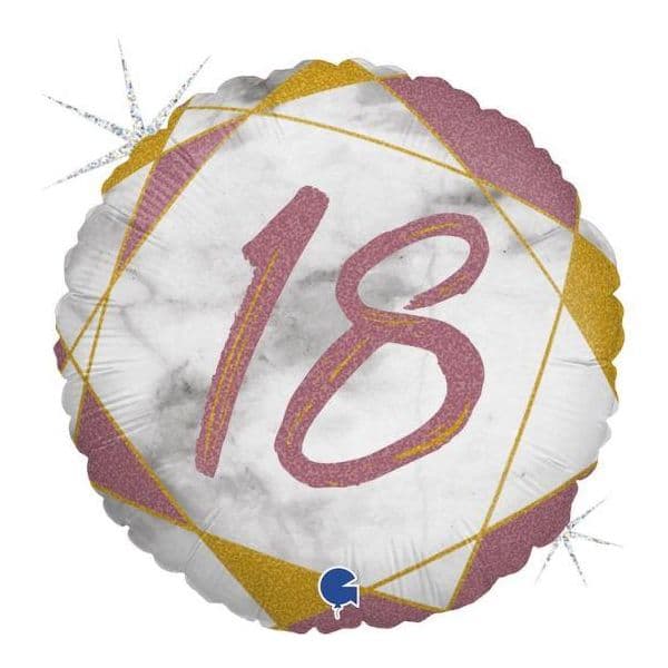 Grabo Balão Foil 18" Mármore 18 Rosa - 460078069