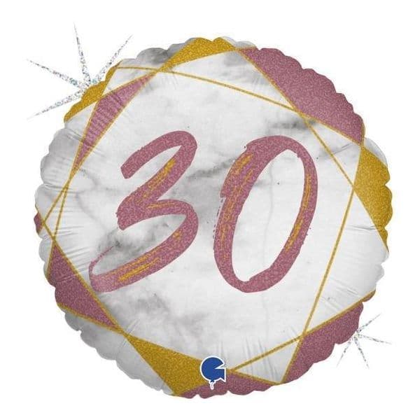 Grabo Balão Foil 18" Mármore 30 Rosa - 460078071