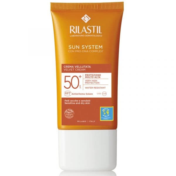 Protetor Solar Rilastil Sun System Velluto Creme SPF50+ 50ml