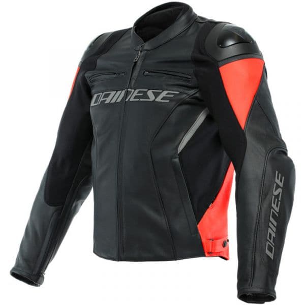 Dainese Casaco Racing 4 Black Fluo-red 46