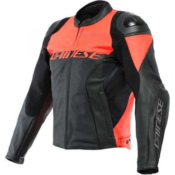 Dainese Casaco Racing 4 Estiva Black Fluo-red 48