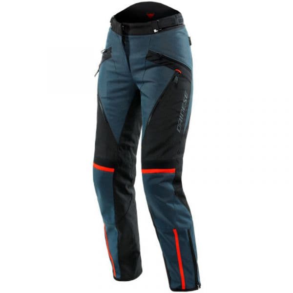 Dainese Calças Tempest 3 D-dry Lady Ebony / Black / Lava-red 40