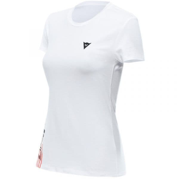 Dainese Camisola Logo Lady White / Black L