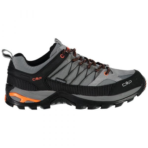 Cmp Rigel Low Wp 3q54457 Hiking Shoes Preto,Cinzento 46 Homem