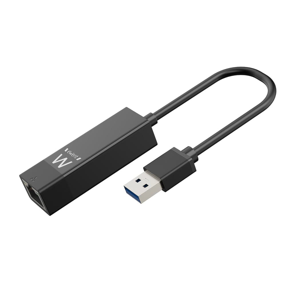 Adaptador de Rede Ewent EW1017 Gigabit Ethernet USB 3.2 Gen 1 Preto