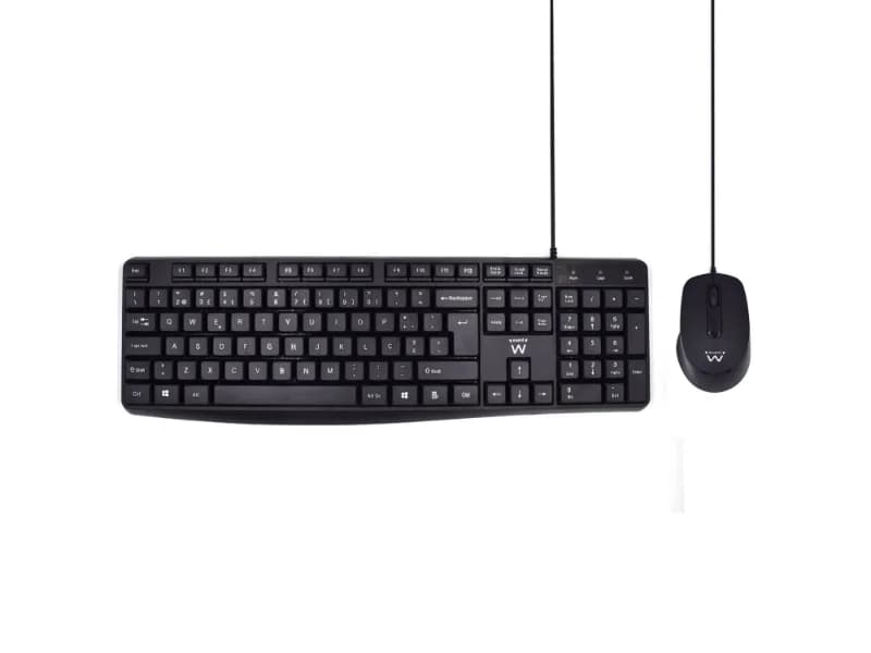 Teclado Ewent Kit e Rato Silent EW3007