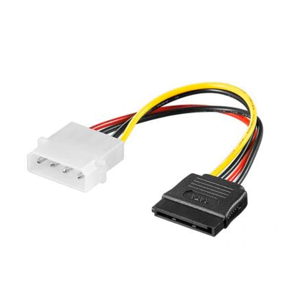 Ewent Cabo de Alimentação Molex EC1501 5.25" Macho para 1x SATA 0.13m