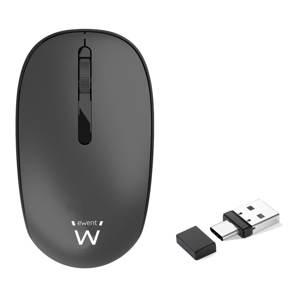 Ewent Rato Silent Click Wireless Cinza