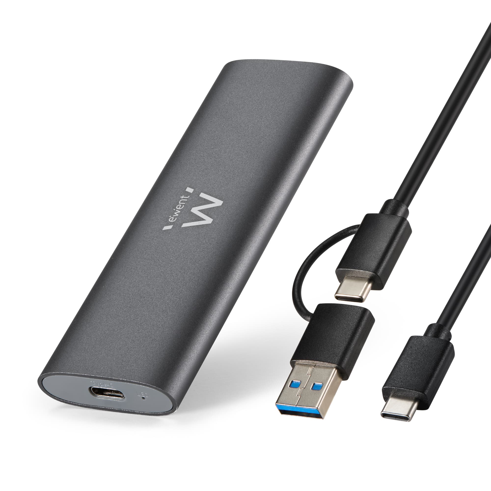 Disco Externo SSD Ewent EW7060 USB 3.2 Gen2 Screwless Space Grey
