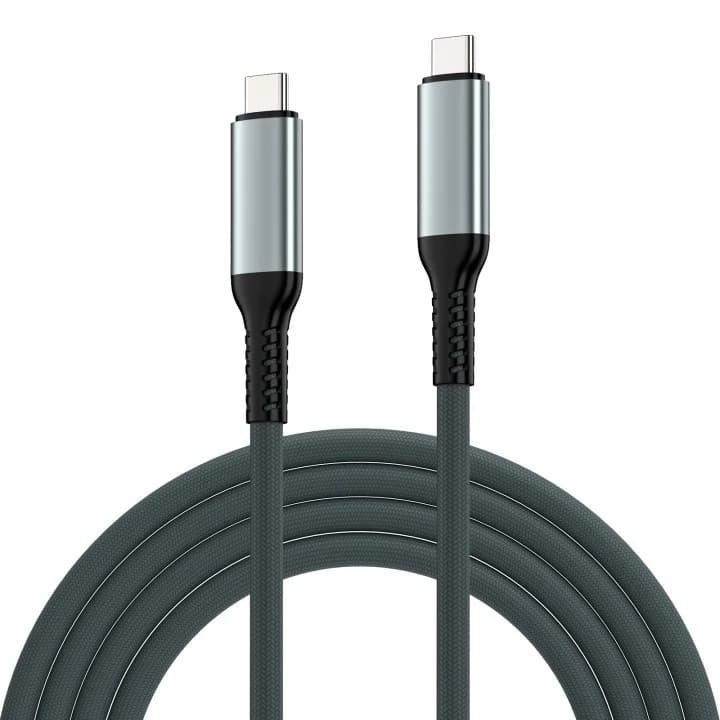 Ewent EC1072 Cabo USB4.0 Gen 3x2 Type-C 240W 40Gbps 8K 120Hz AWG24 2 Metros Black/White