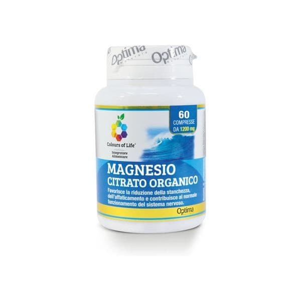 Colours of Life Citrato de Magnésio 60 Comprimidos de 1200mg