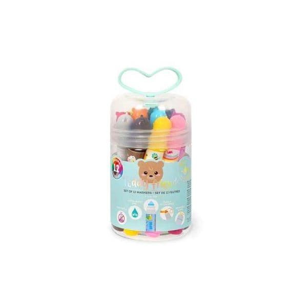 Set Canetas 12 Cores "Teddy Friends" Legami