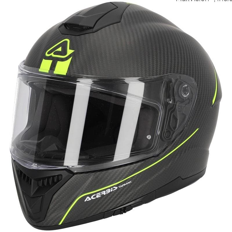 CAPACETE ACERBIS TARMAK 22-06 CARBONO PRETO/AMARELO