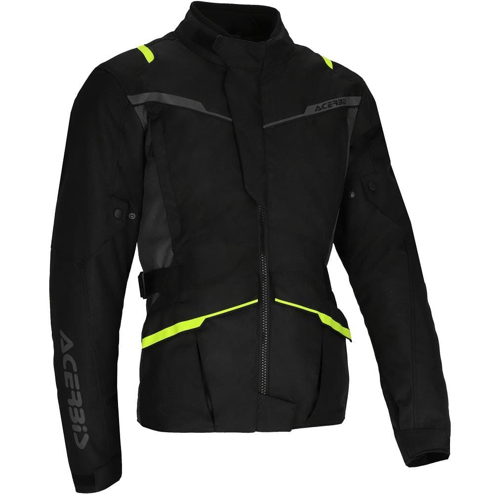 BLUSAO ACERBIS CE X-TRAVEL PRETO/AMARELO FLUO