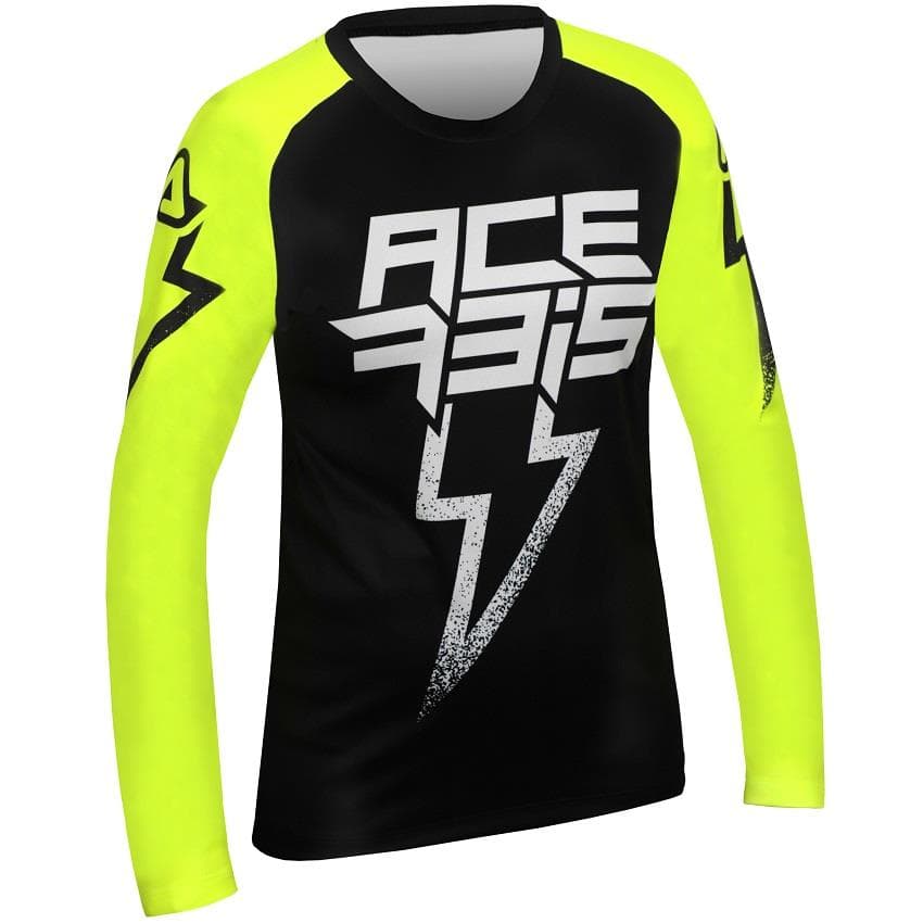 CAMISOLA ACERBIS J-KID BLIZZARD PRETO/BRANCO