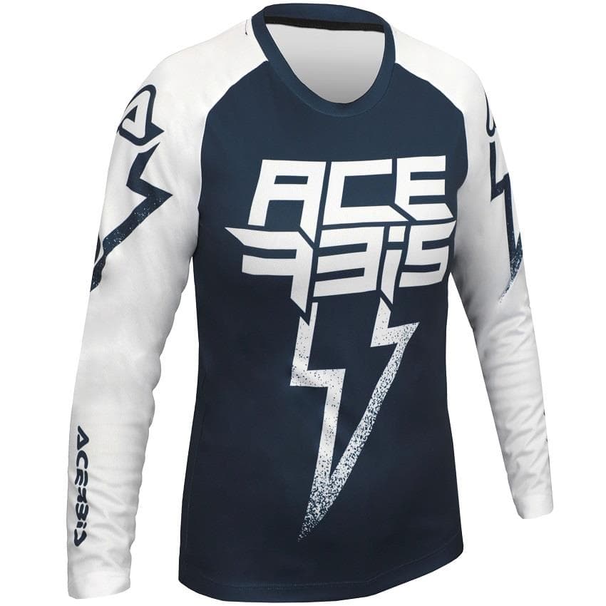 CAMISOLA ACERBIS J-KID BLIZZARD AZUL/BRANCO