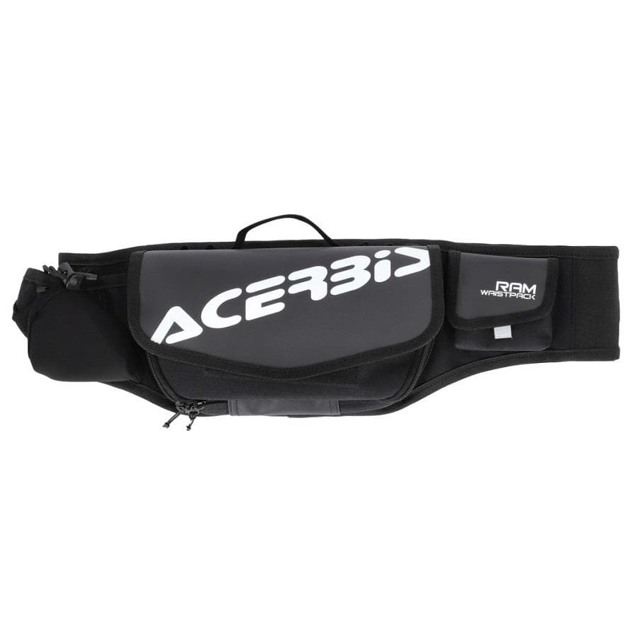 SACO CINTURA ACERBIS RAM PRO LOGO WAIST PACK 2L PRETO/BRANCO