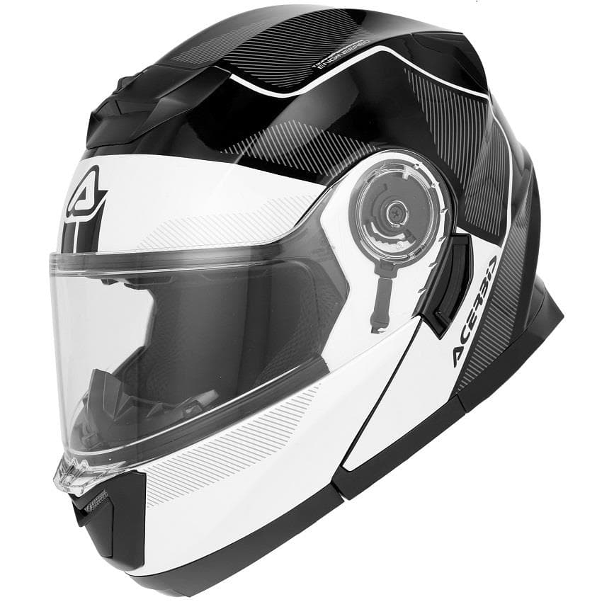 CAPACETE MODULAR ACERBIS SEREL 22.06 PRETO/BRANCO