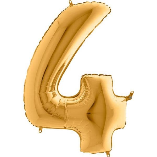 Grabo Balão Foil 40" Nº 4 Dourado Velho - 460000024