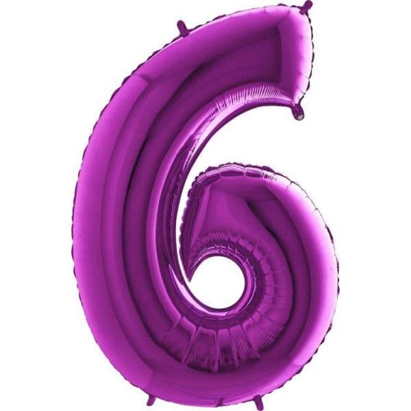 Grabo Balão Foil 40" nº 6 Roxo 1 un.