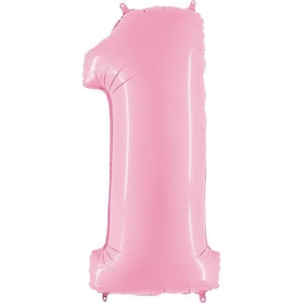 Grabo Balão Foil 40" Nº 1 Astel Pink - 460000071