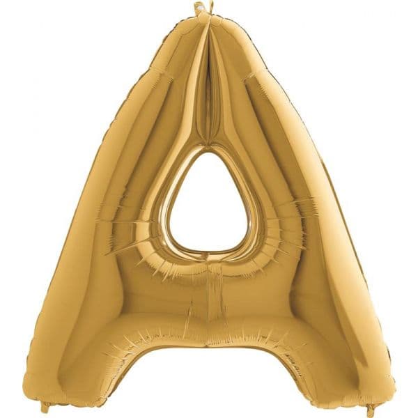 Grabo Balão Foil 40" Letra A Ouro 1 un.