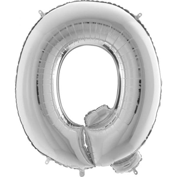 Grabo Balão Foil 40" Letra Q Prata 1 un.