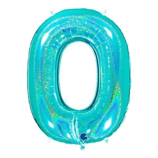 Grabo Balão Foil 40" Nº Tiffany Holográfico - 460000770
