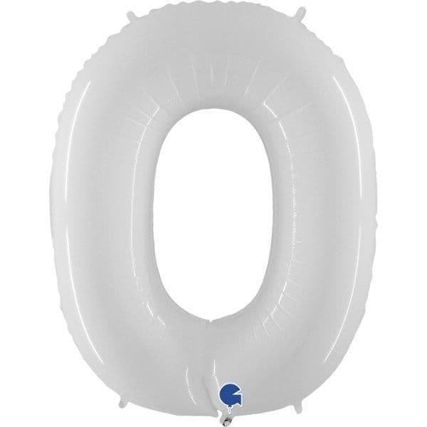 Grabo Balão Foil 40" Nº Branco - 460000930