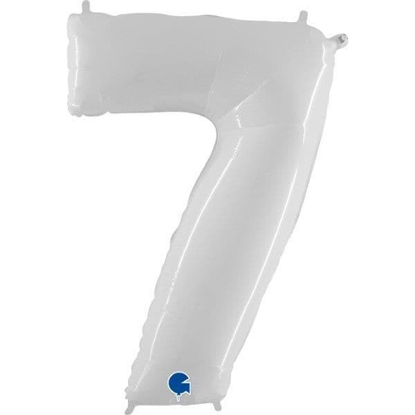 Grabo Balão Foil 40" Nº 7 Branco - 460000937