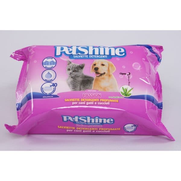 Toalhitas Petshine Paixão 40 Toalhitas