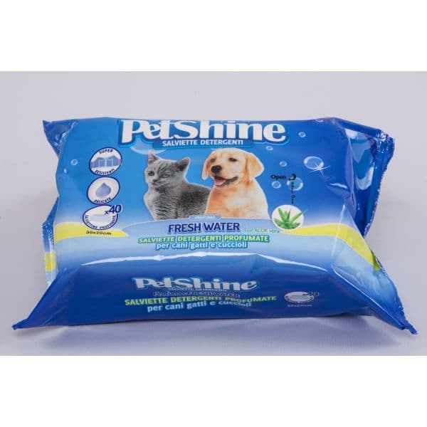 Petshine Toalhitas Fresh Water 40 Toalhitas