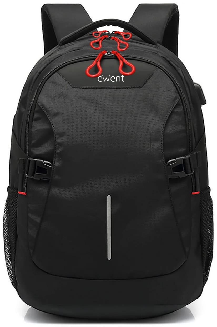 Ewent Mochila 15.6" Black + Porta USB - EW2526