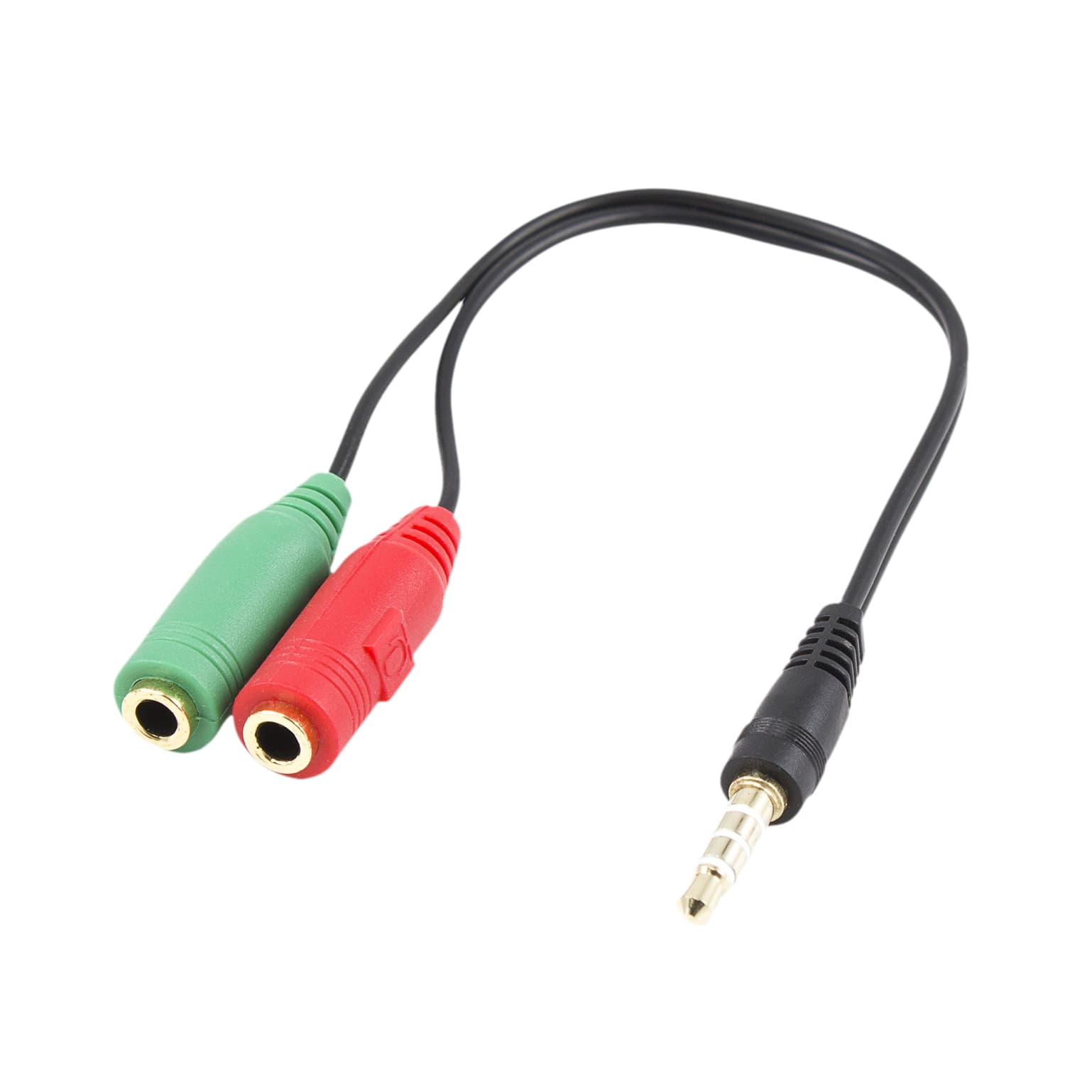 Ewent PC Headset Adapter, 1x 3,5 mm AUX 4-pin M - 2x 3,5 mm AUX 3-pin - EC1640