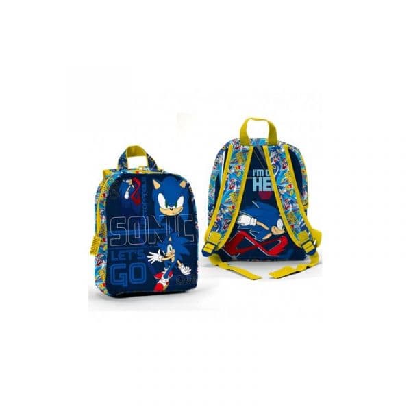 Mochila Sonic 27cm Azul